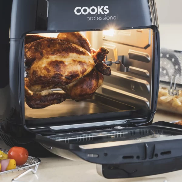 Cooks Professional Digital Air Fryer Oven with Rotisserie - Image 2